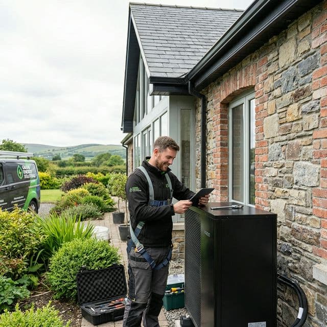 Modern heatpump outdoor unit